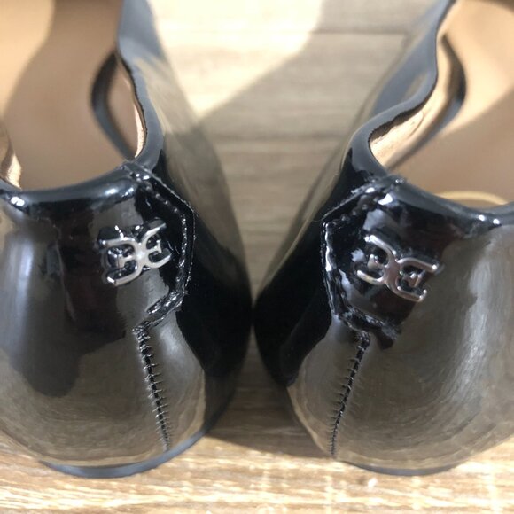 Sam Edelman Wanda Womens Size 8.5M Black Patent Leather Pointed Toe Flats - Picture 9 of 11